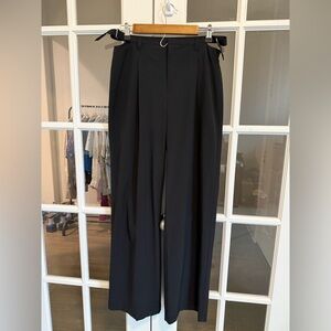 ALO Yoga DeeamScape Black Wide-Leg Trousers